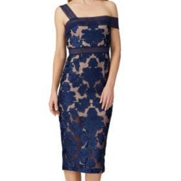 Alice McCall Magic Moonlight Blue Floral Lace Velvet Formal Dress Womens 6 - Picture 2 of 12